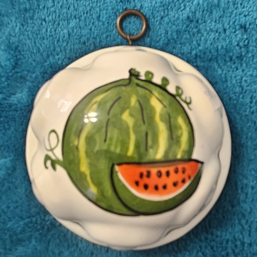 VTG CERAMICHE ABC Bassano Mold, Ceramic Round, Made in Italy, Watermello…
